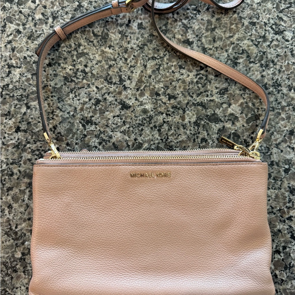 Michael Kors Blush Leather Crossbody Bag